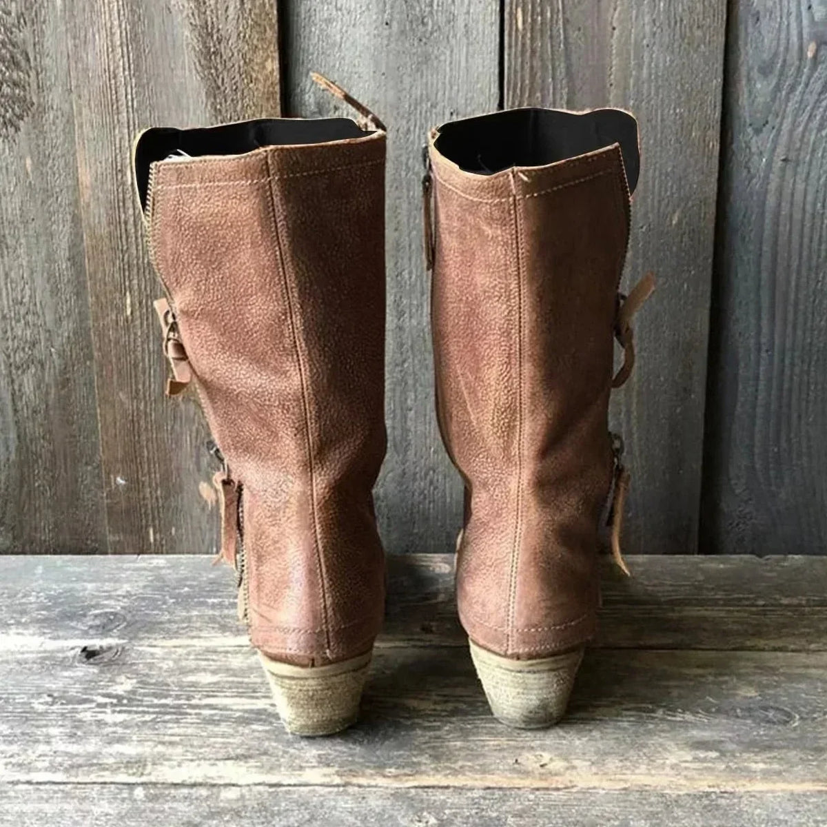 Sacha Havre | Bottes Mi-Mollet Camel Mathilde