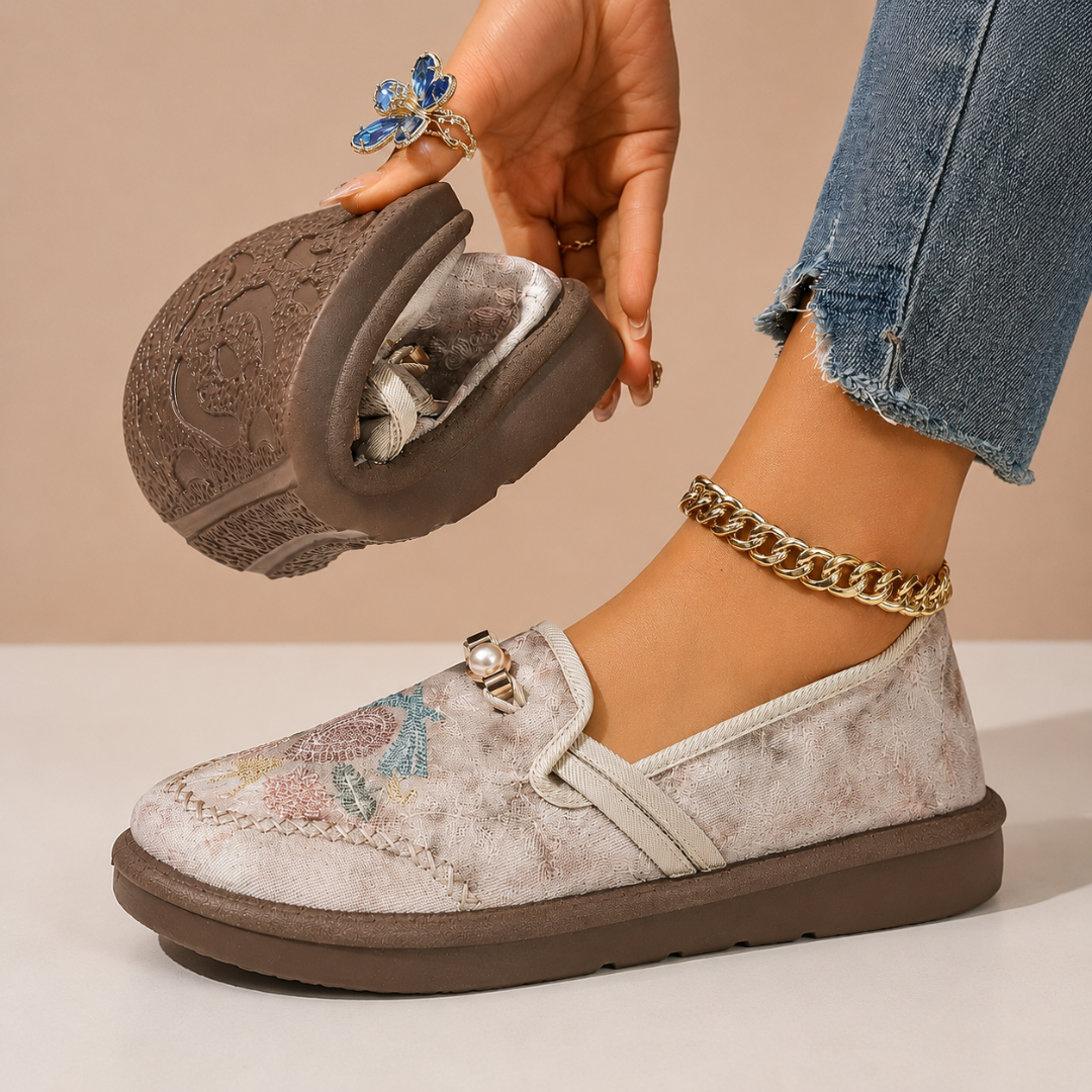Sacha Havre | Mocassins Brodés Confort Michèle