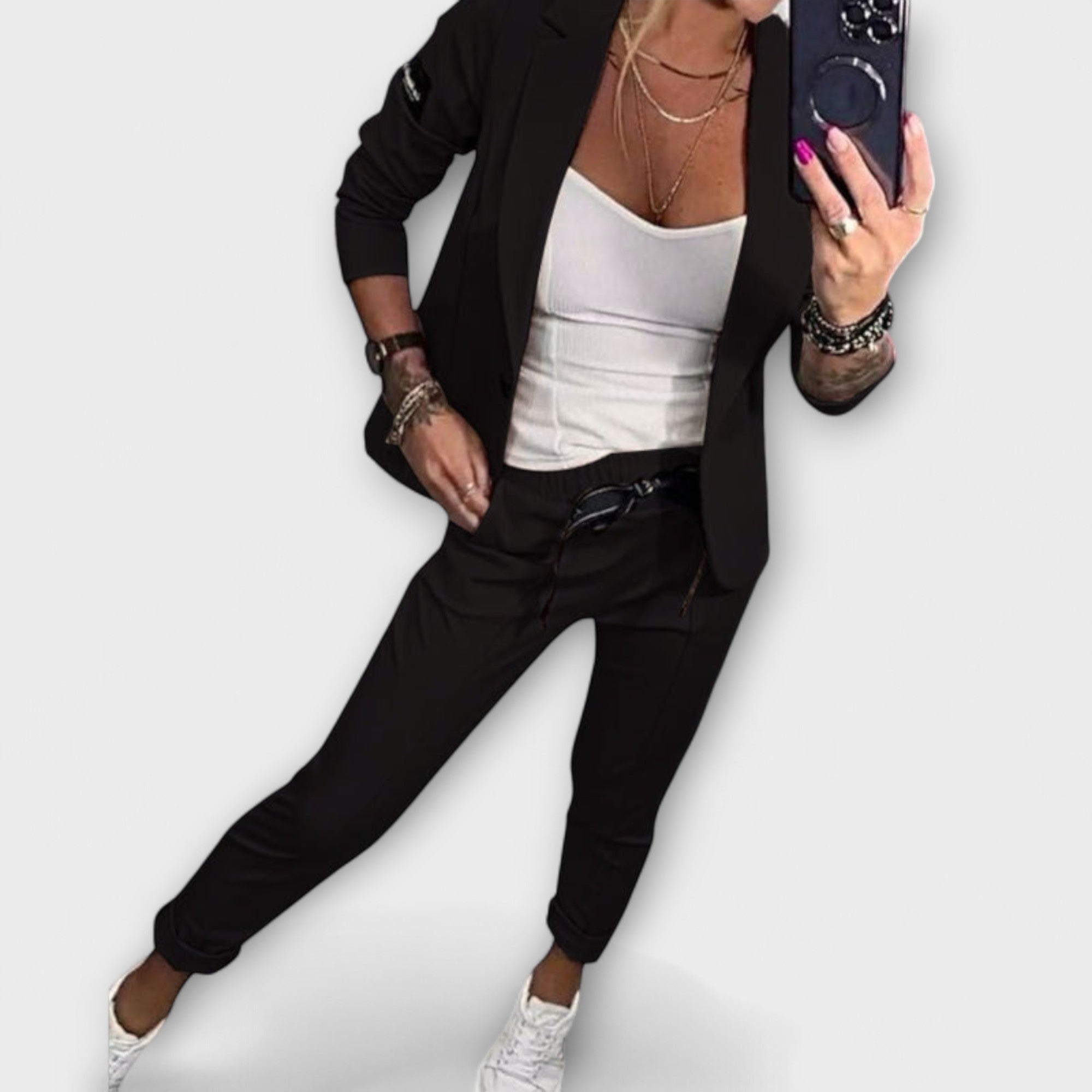 Vionne | Ensemble Chic : Haut, Veste et Pantalon