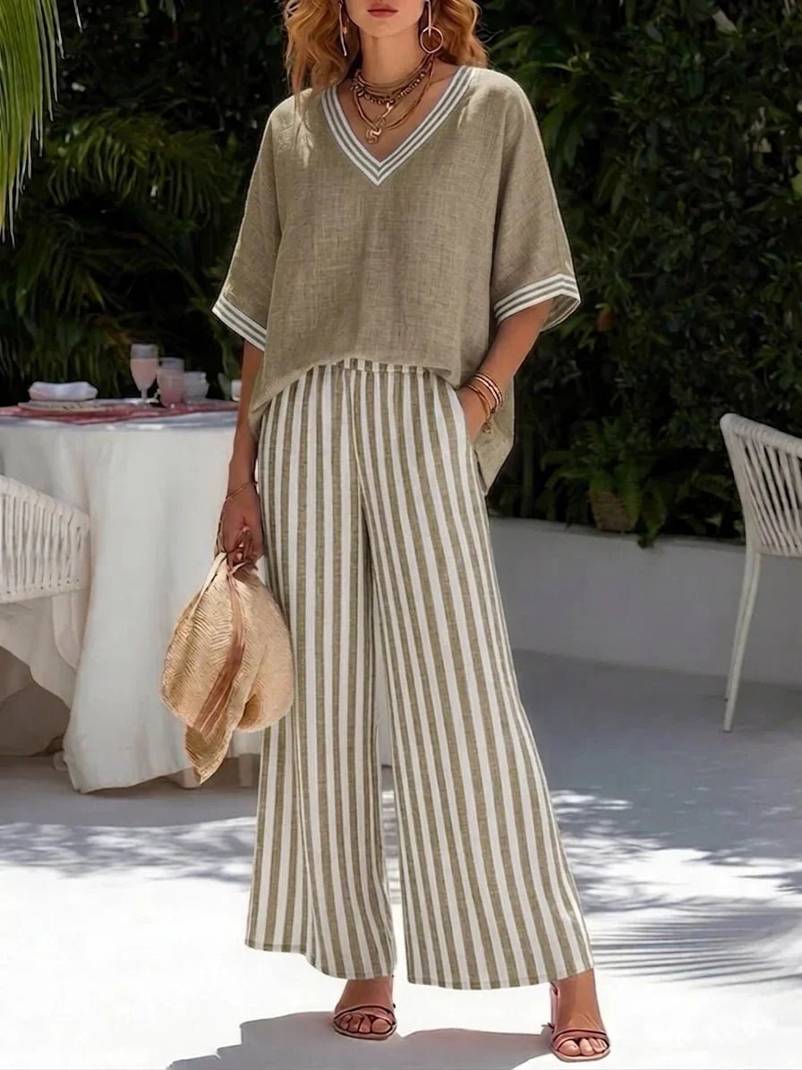 Ensemble Rayé Décontracté Sienna