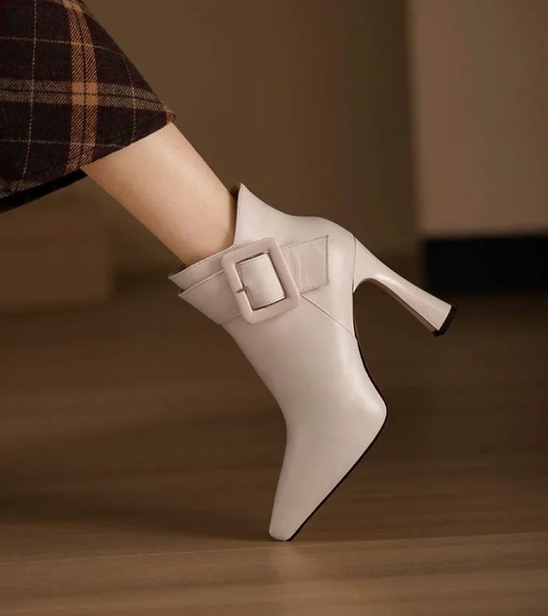 Sacha Havre | Bottines Pointues à Boucle Oversize Aveline