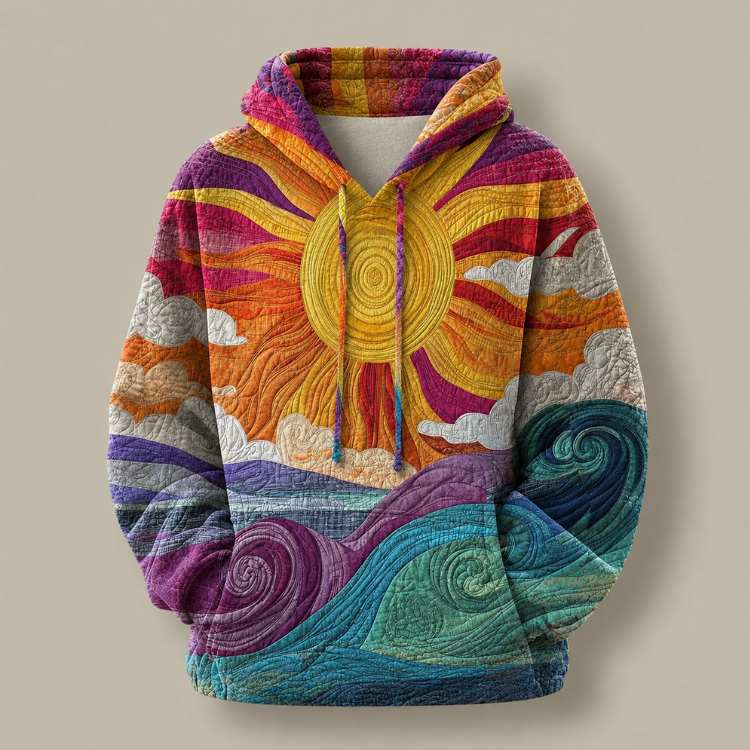 Sweat à Capuche Soleil Marin pour Femme Margot