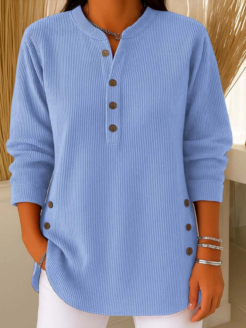 Tunique Henley Côtelée pour Femme Sylvie