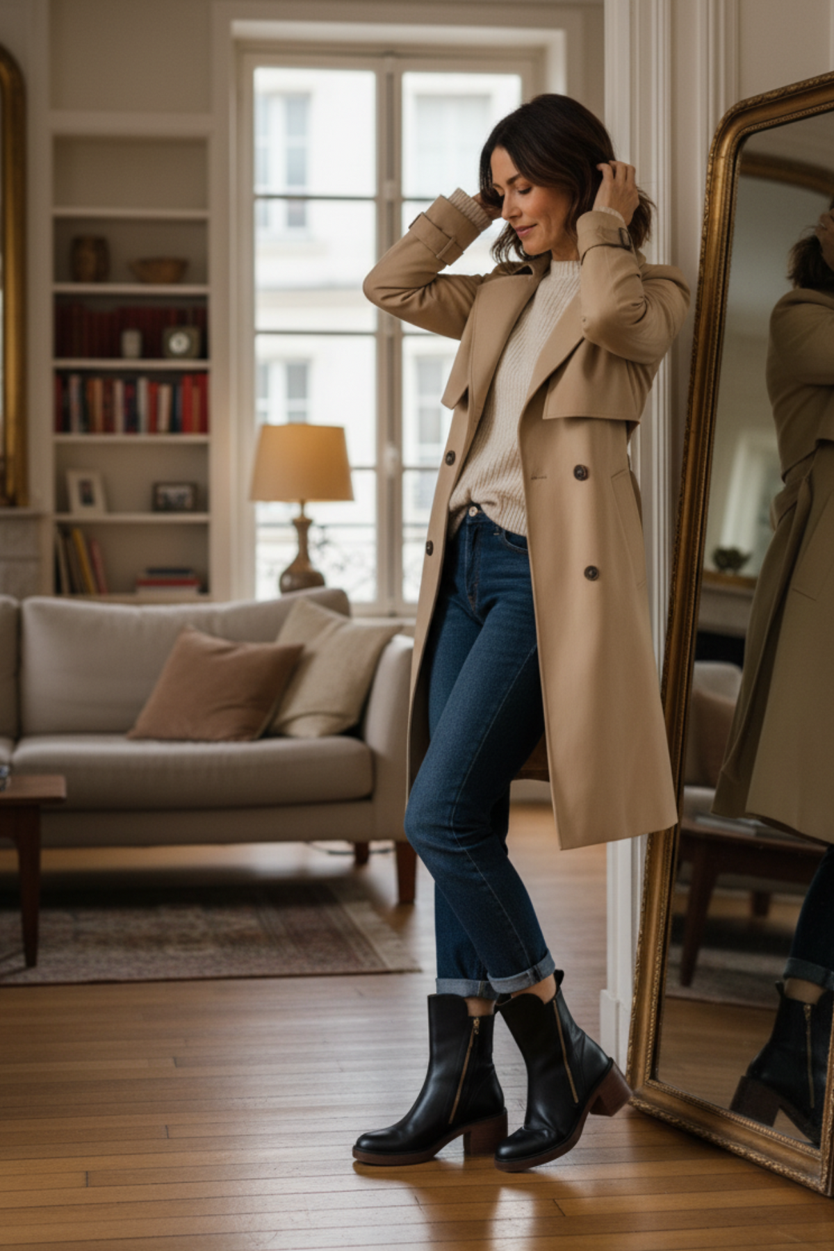 Bottines Zippées Talon Confort Isabelle