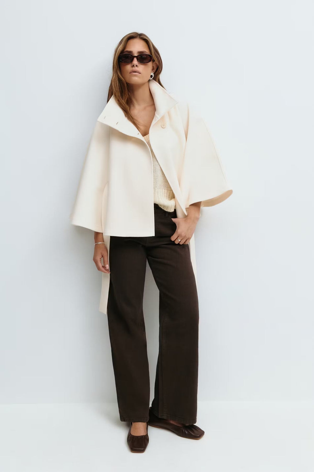 Sacha Havre | CAPE JACKET AVEC CEINTURE