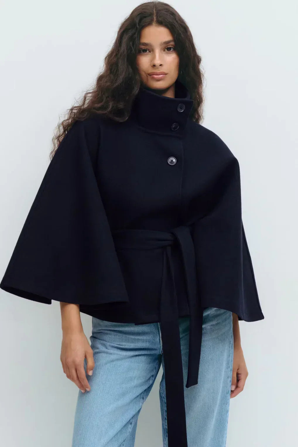 Sacha Havre | CAPE JACKET AVEC CEINTURE