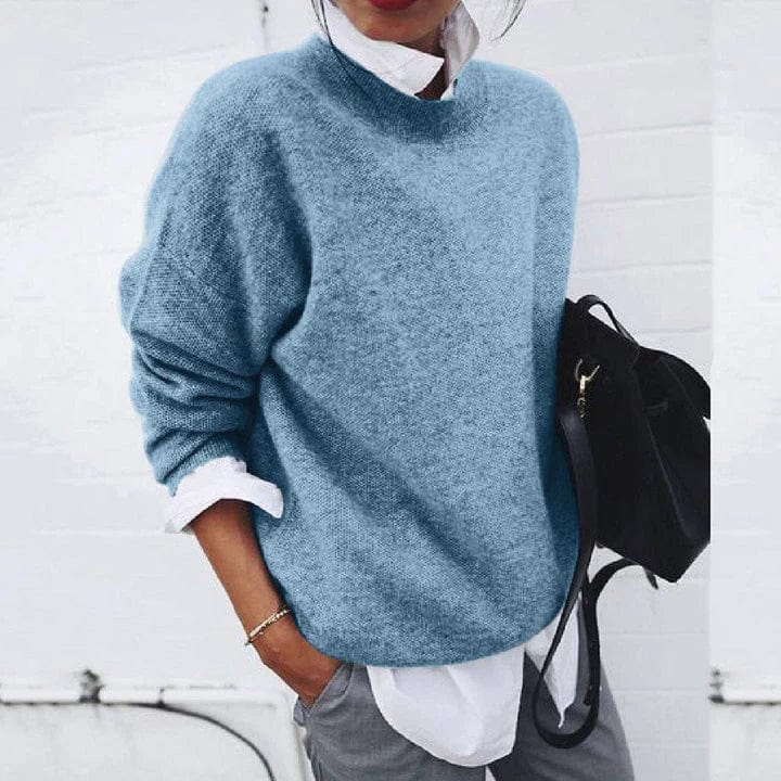 Pull Col Rond Chiné pour Femme Nicole