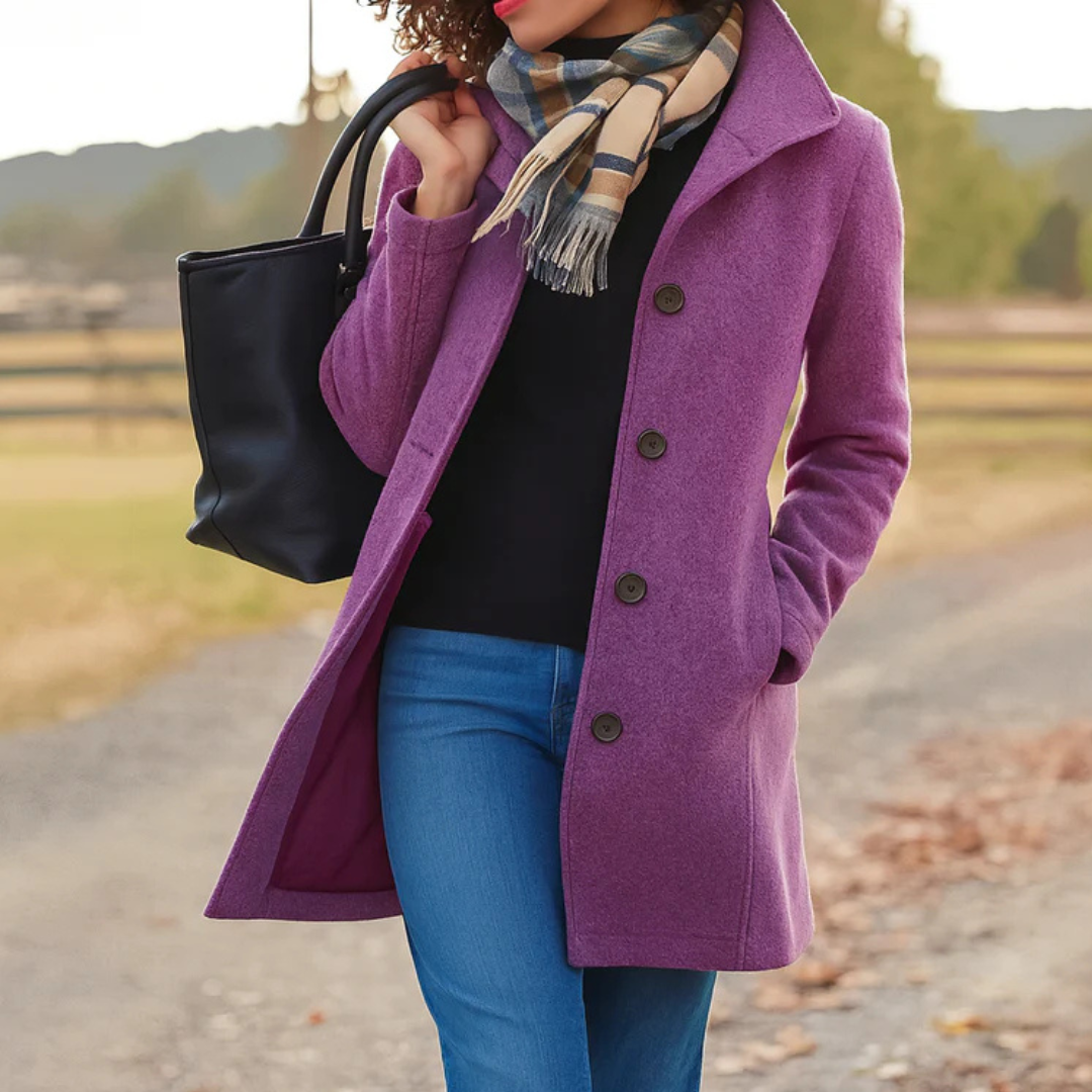 Sacha Havre | Manteau Classique Boutonné Pauline