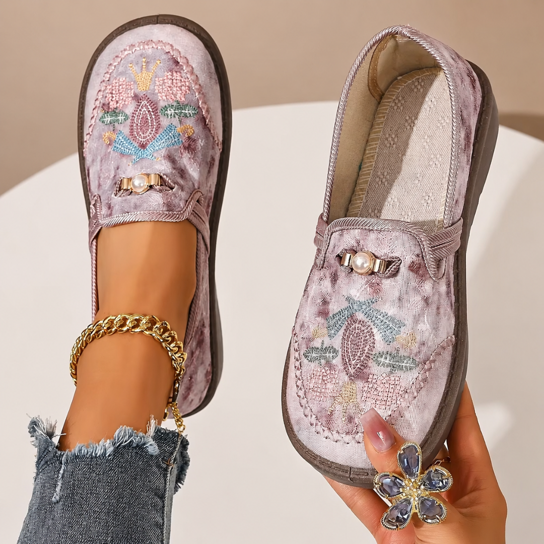 Sacha Havre | Mocassins Brodés Confort Michèle
