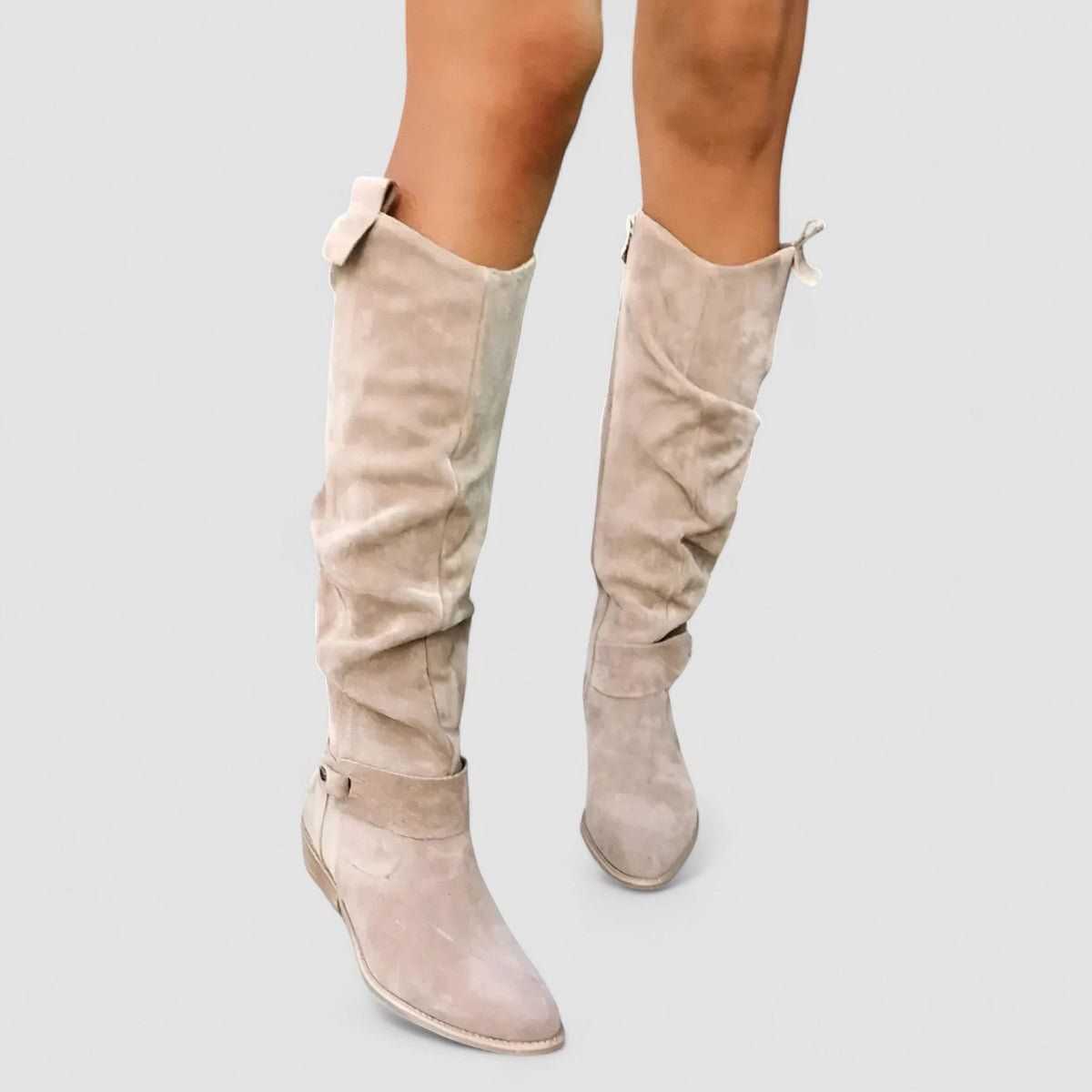 Bottes Hautes Effet Daim Manon