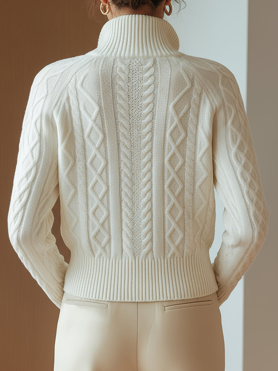 Gilet Zippé Torsadé pour Femme Valérie