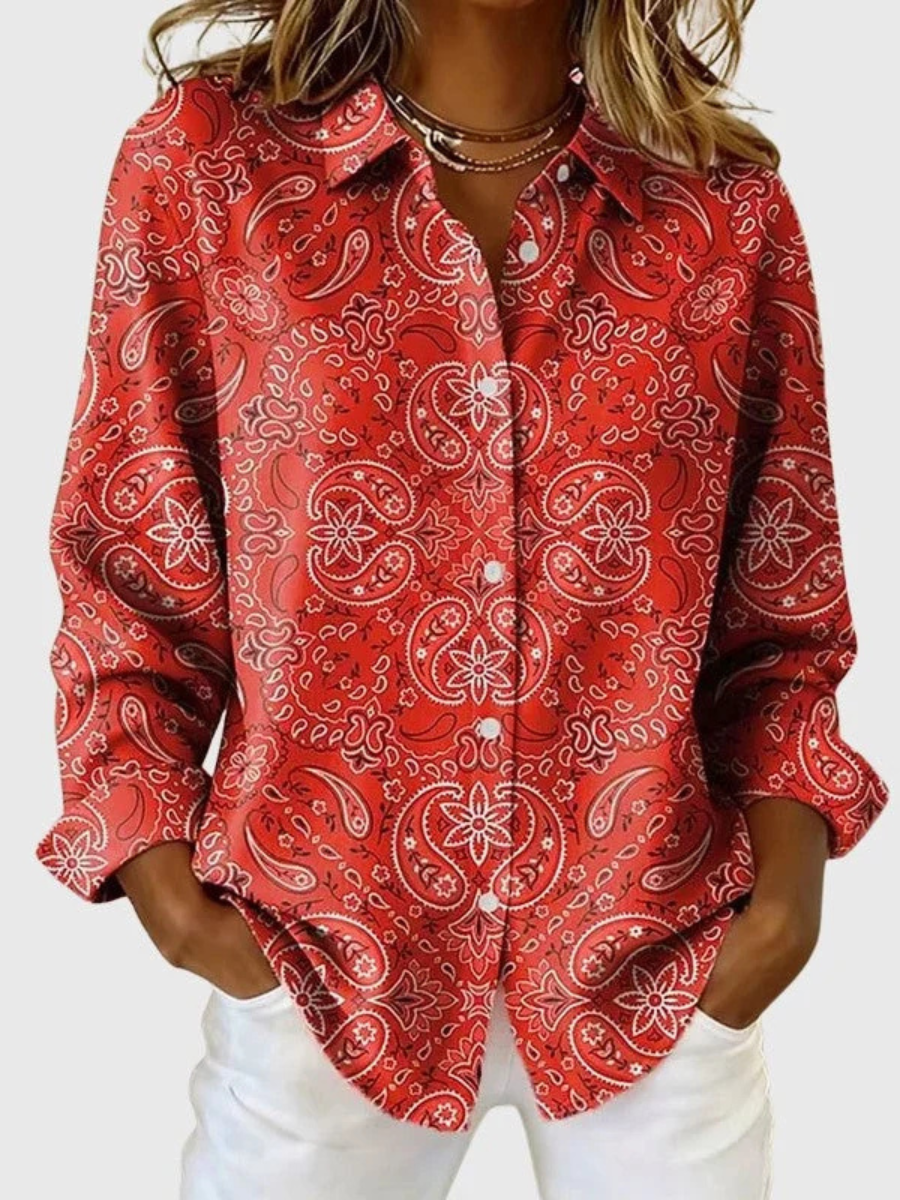 Chemise Fluide Imprimé Paisley pour Femme Manon