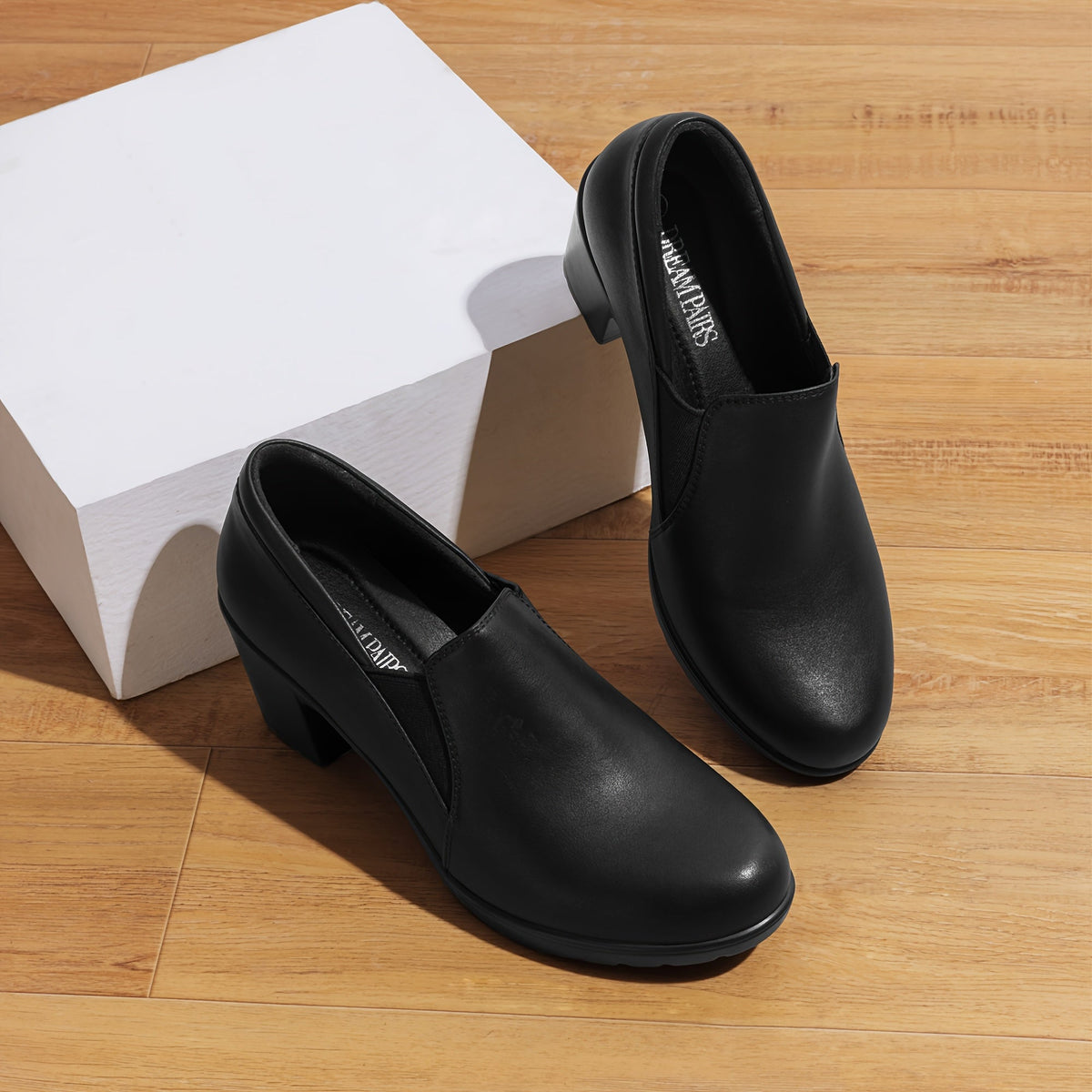Mocassins à Talon Bloc Confort Margot