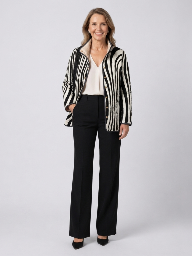 Veste Matelassée Zébrée pour Femme Sylvie