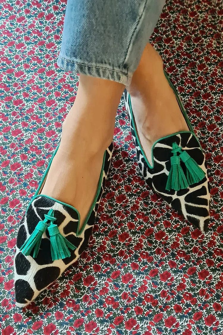 Sacha Havre | Mocassins Pointus Imprimé Animalier Mathilde