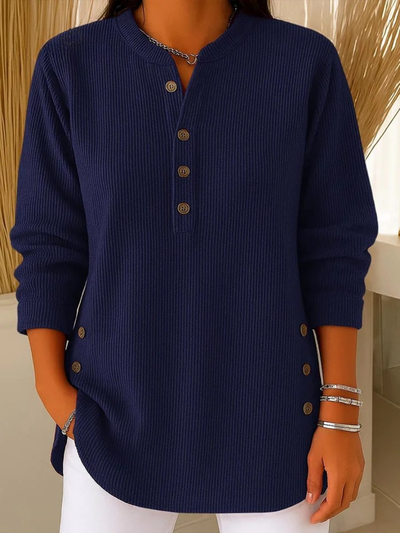Tunique Henley Côtelée pour Femme Sylvie