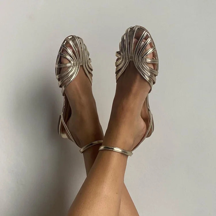 Sacha Havre | Sandales Bijoux Plates Charlotte