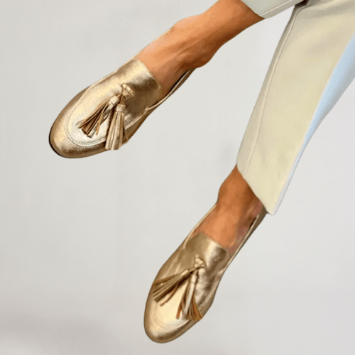 Sacha Havre | Ballerines Dorées Souples Véronique
