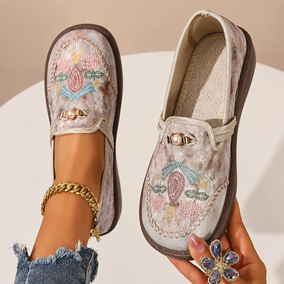 Sacha Havre | Mocassins Brodés Confort Michèle