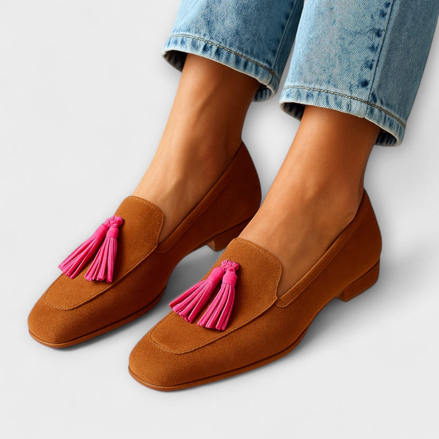 Sacha Havre | Mocassins Daim Camel Sophie