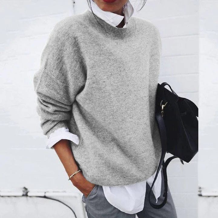 Pull Col Rond Chiné pour Femme Nicole