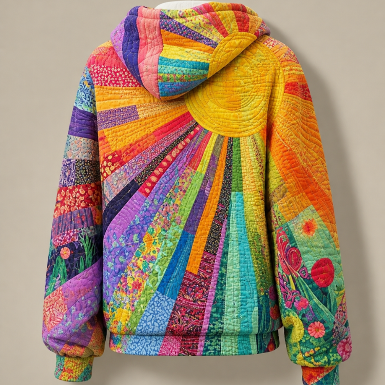 Sweat à Capuche Patchwork pour Femme Pauline