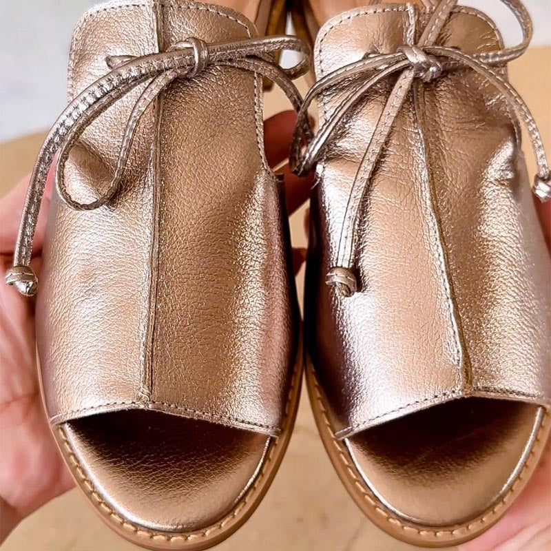 Sacha Havre | Sandales Plates en Cuir Nicole