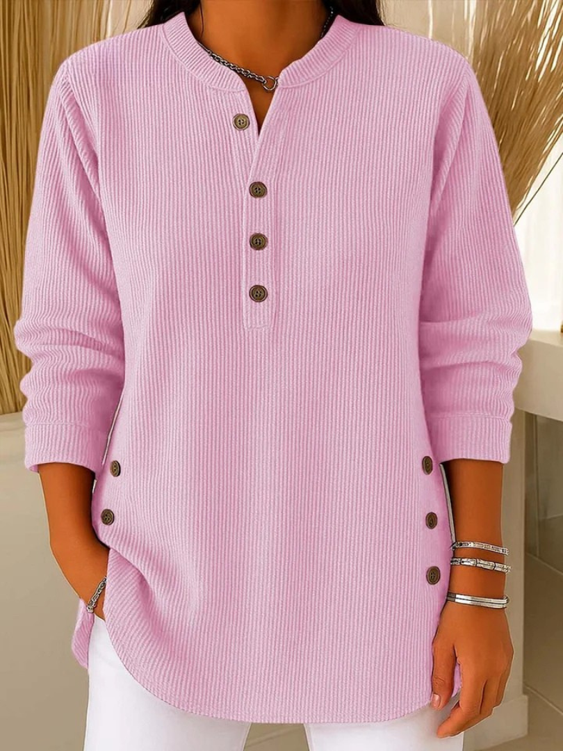 Tunique Henley Côtelée pour Femme Sylvie