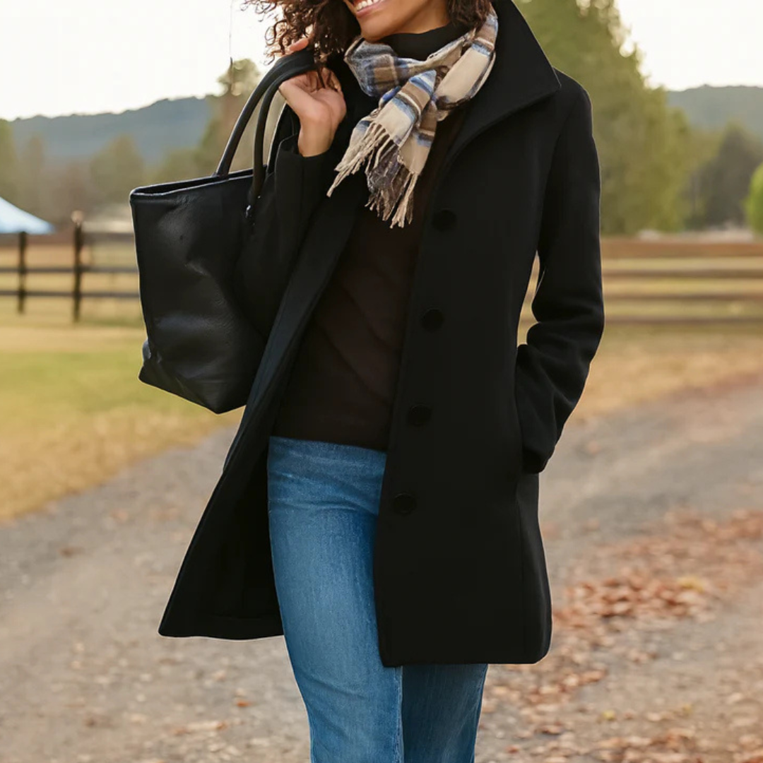 Sacha Havre | Manteau Classique Boutonné Pauline