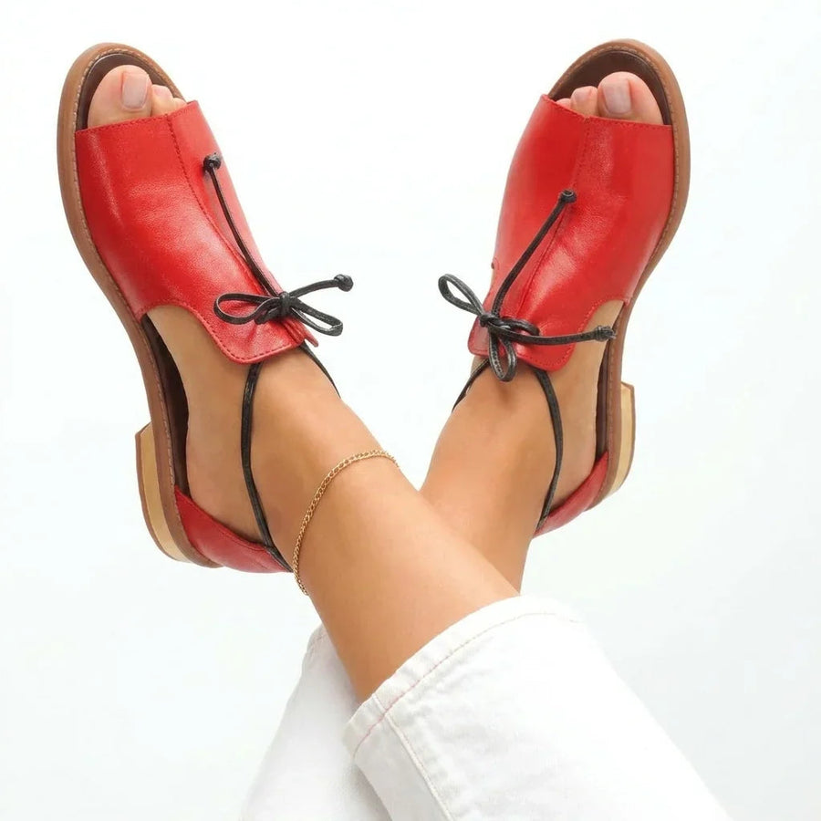 Sacha Havre | Sandales Plates en Cuir Nicole