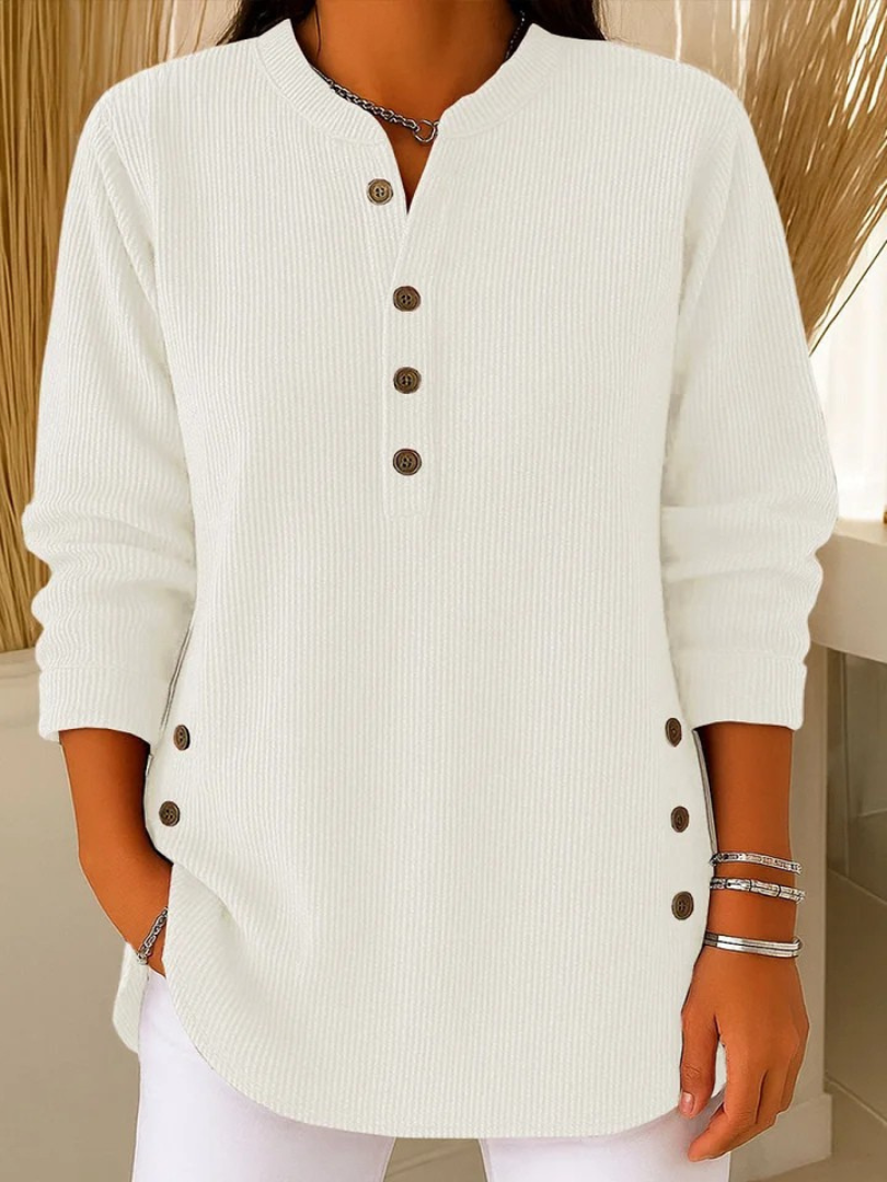 Tunique Henley Côtelée pour Femme Sylvie