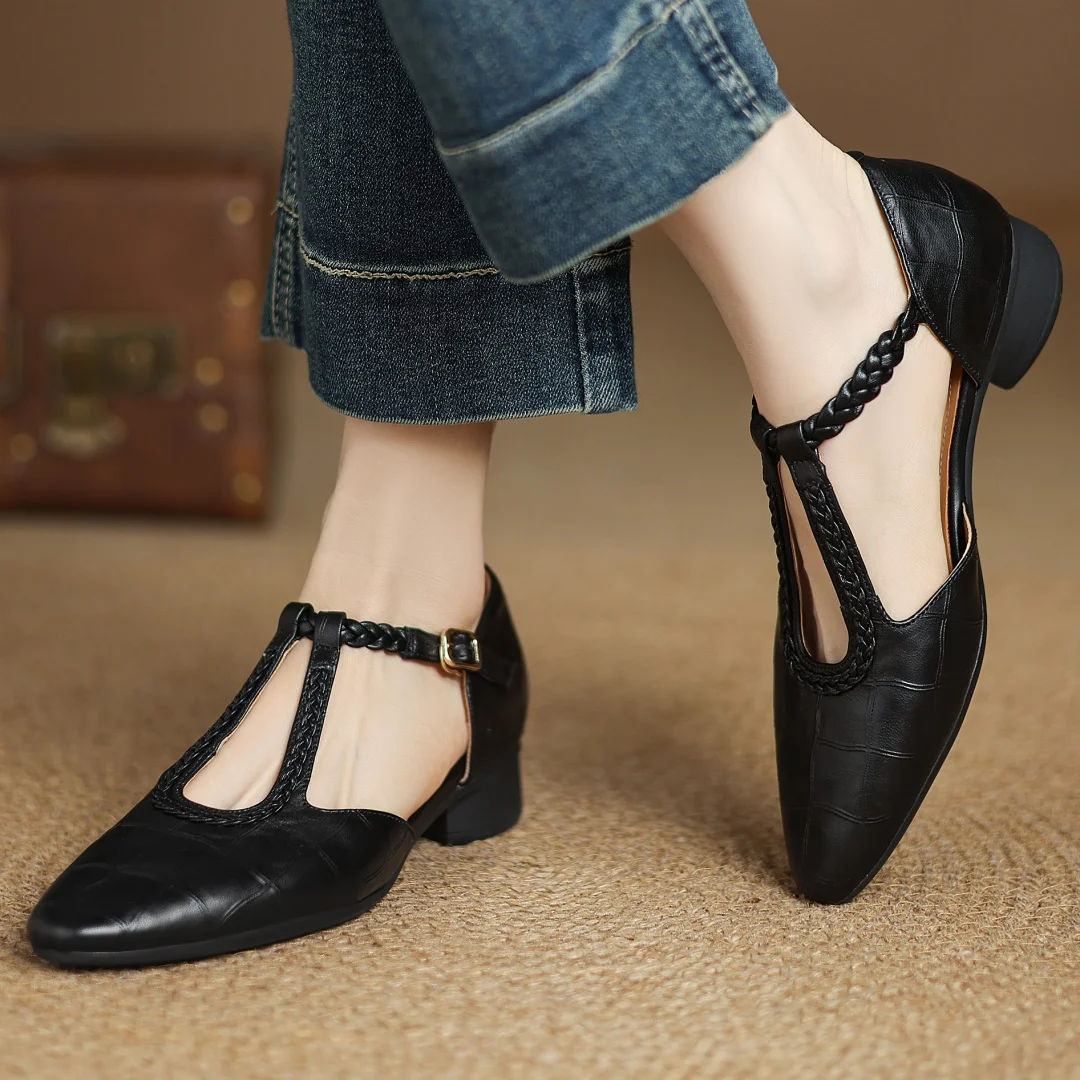 Sacha Havre | Babies Plates en Cuir Charlotte