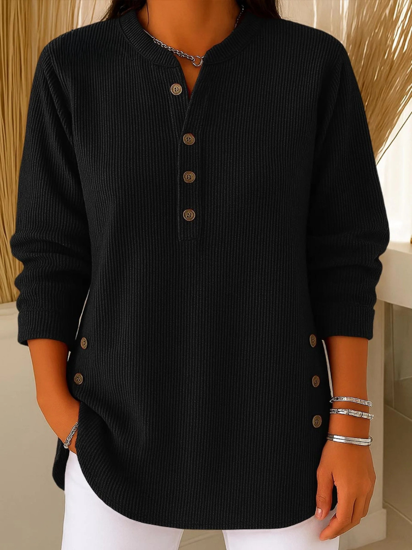 Tunique Henley Côtelée pour Femme Sylvie