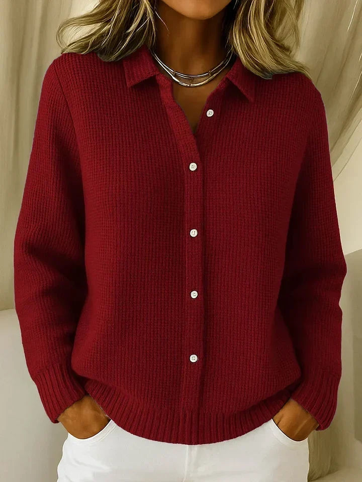Cardigan Col Chemise pour Femme Martine