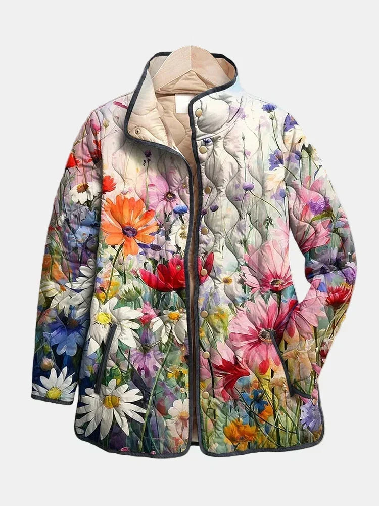 Veste Matelassée Fleurie pour Femme Manon