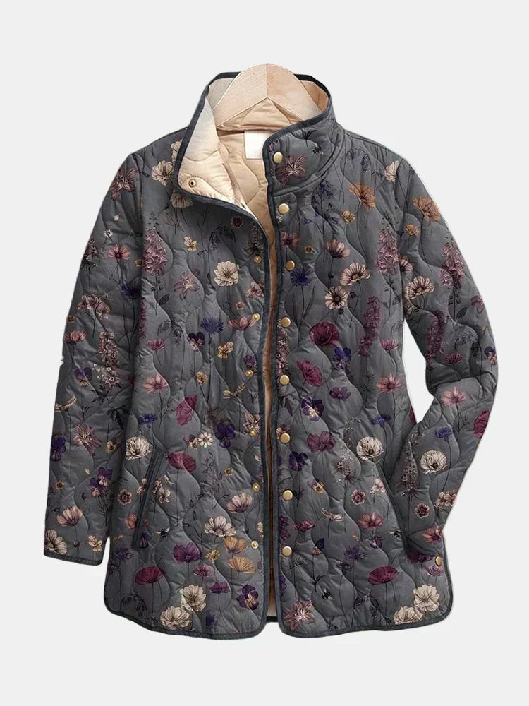 Veste Matelassée Fleurs Séchées pour Femme Nathalie