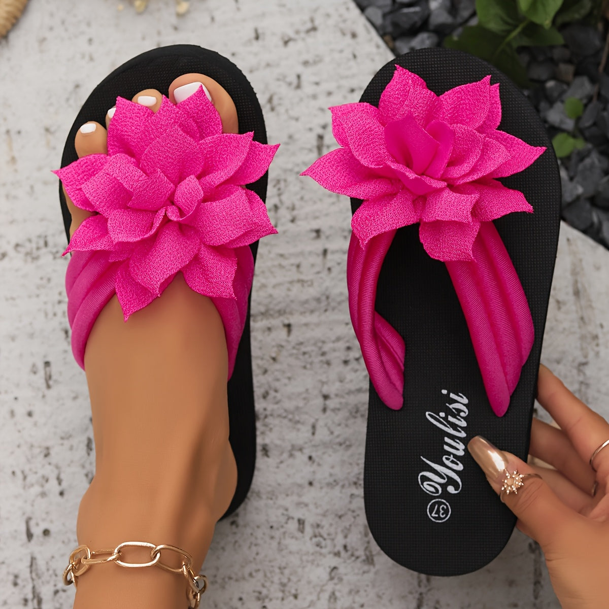 Sacha Havre | Sandales Fleur Élégante Livia