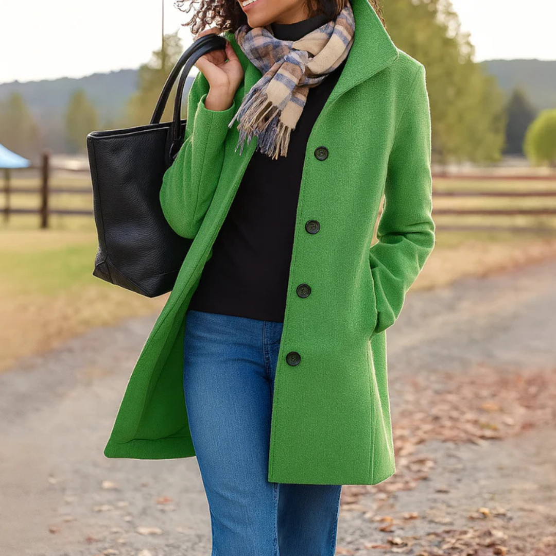 Sacha Havre | Manteau Classique Boutonné Pauline