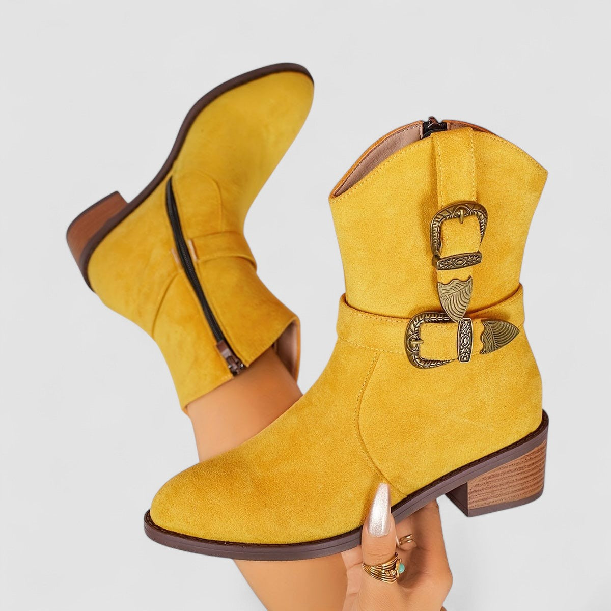 Sacha Havre | Bottes Western Orthopédiques Rosa