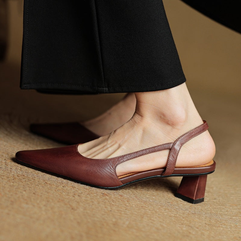 Sacha Havre | Escarpins Slingback en Cuir Élina