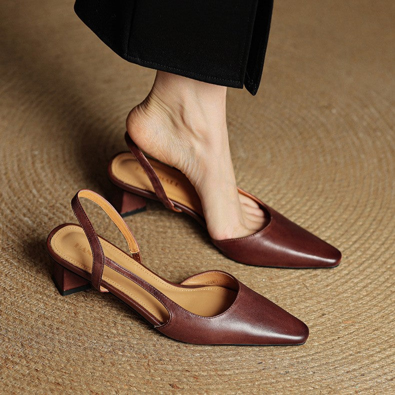 Sacha Havre | Escarpins Slingback en Cuir Élina