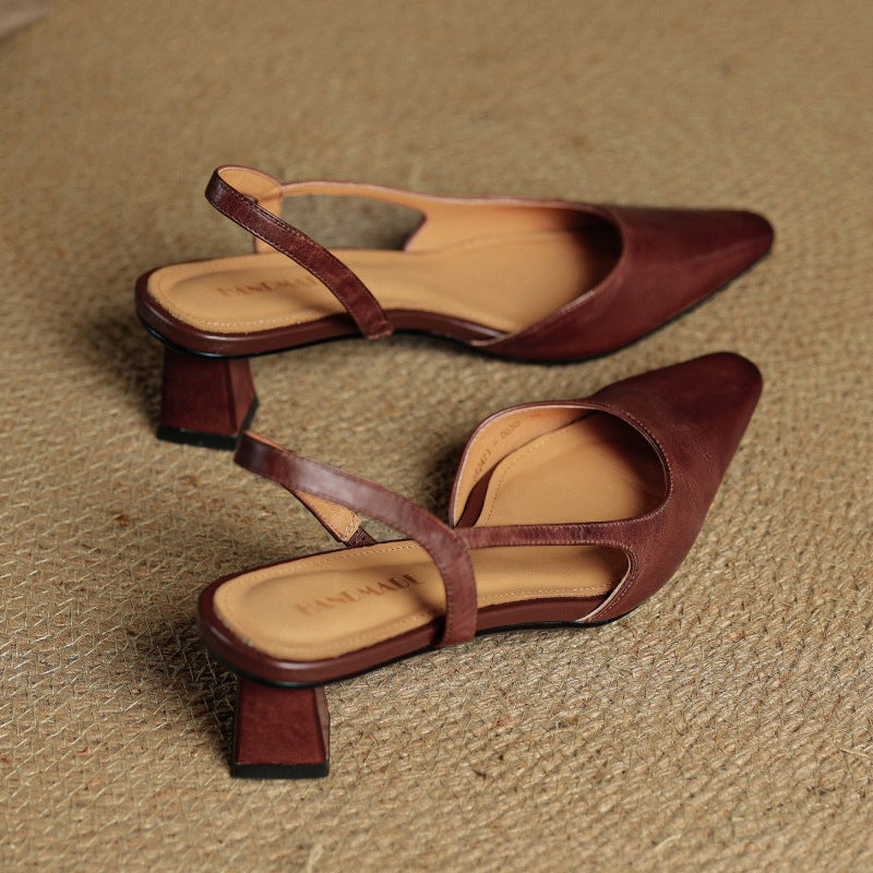 Sacha Havre | Escarpins Slingback en Cuir Élina