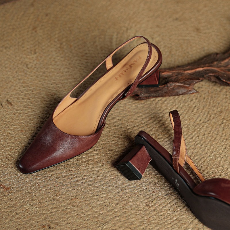 Sacha Havre | Escarpins Slingback en Cuir Élina