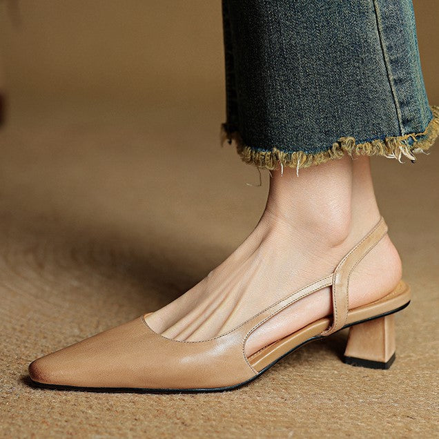 Sacha Havre | Escarpins Slingback en Cuir Élina