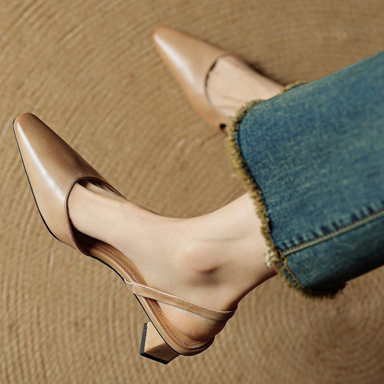 Sacha Havre | Escarpins Slingback en Cuir Élina