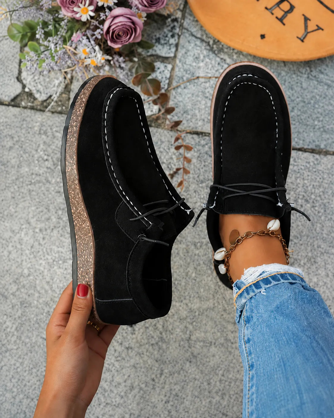 Sacha Havre | Mocassins Semelle Liège Claire