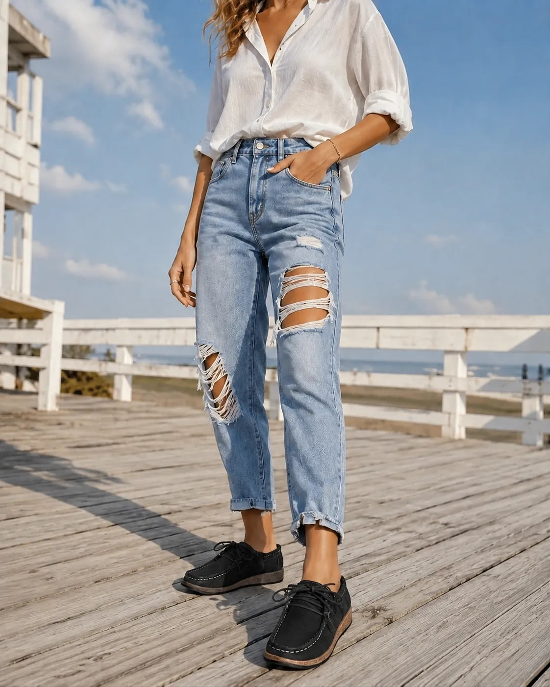 Sacha Havre | Mocassins Semelle Liège Claire