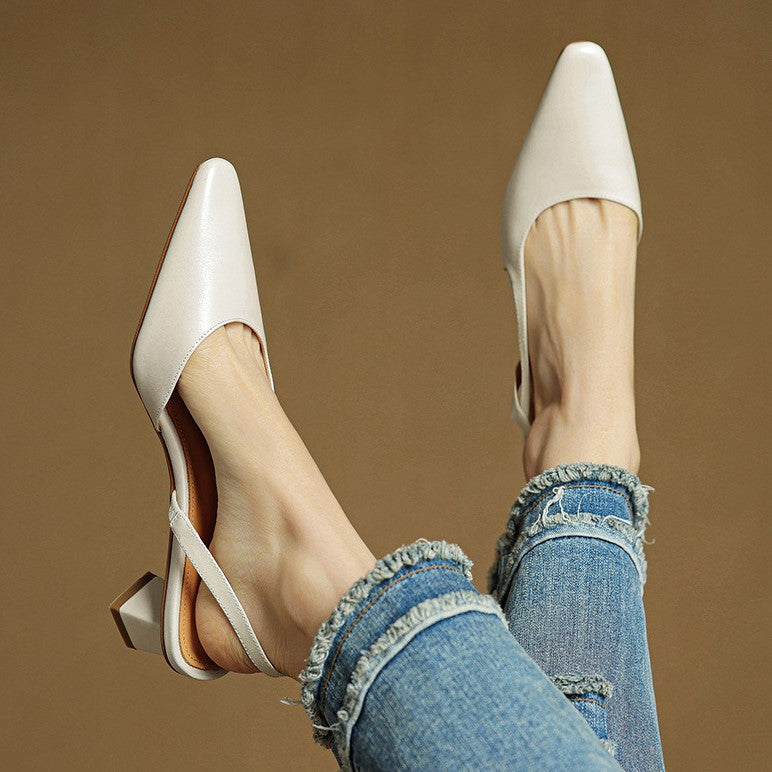 Sacha Havre | Escarpins Slingback en Cuir Élina
