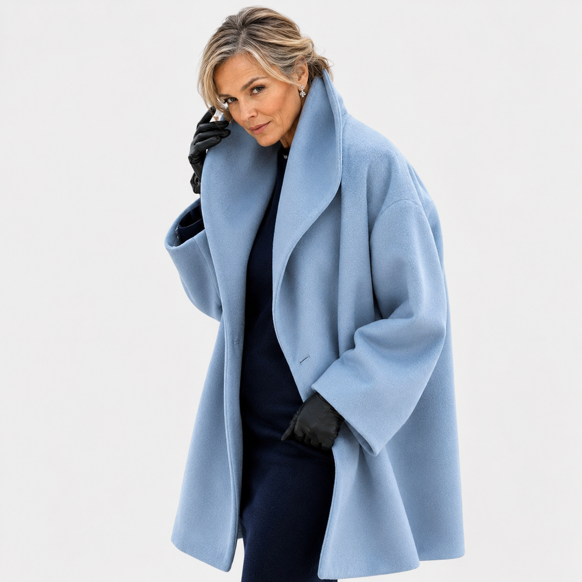 Sacha Havre | Manteau Oversize Col Châle Monique