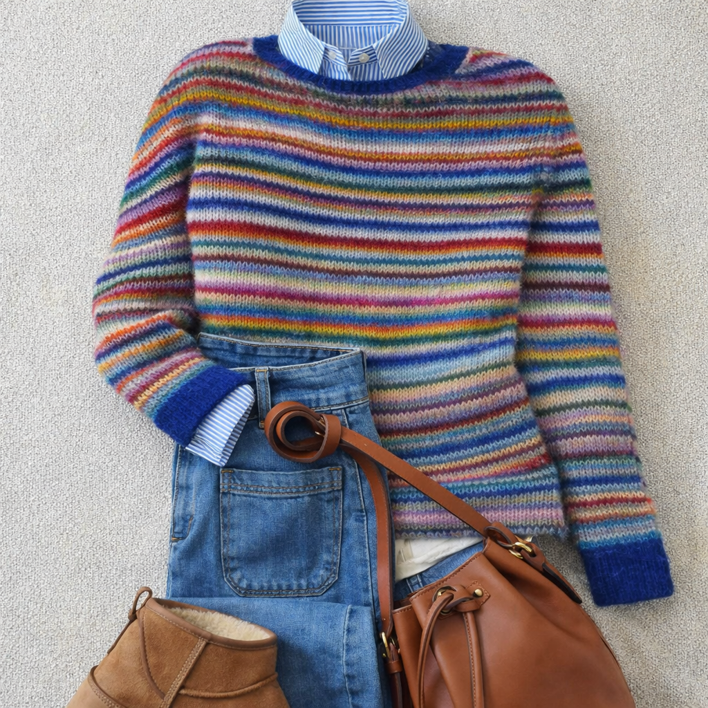 Pull Rayures Multicolores pour Femme Isabelle